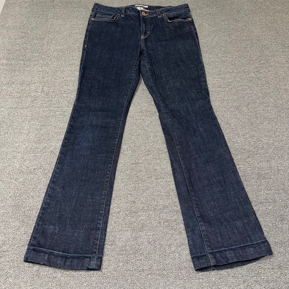 Tommy Hilfiger Bootcut Jeans‎ Women's Size 8R Dark Wash Denim HEMMED